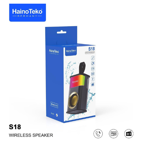 Haino Teko S18 Powerful Wireless Mini Bluetooth Speaker with SD Card and FM — image 2