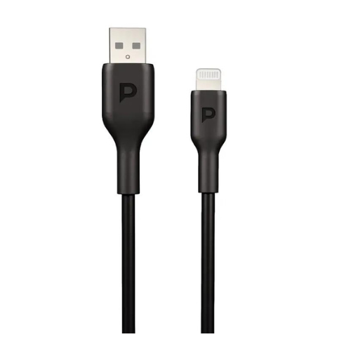 Powerology USB-A To Lightning Data Sync And Charge 1.2m - Black — image 3