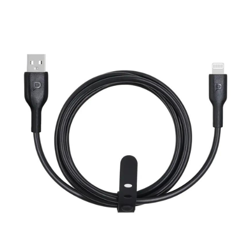 Powerology USB-A To Lightning Data Sync And Charge 1.2m - Black — image 2