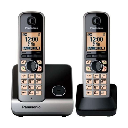 Panasonic KX-TG6712 Cordless Phone with 2 Handsets — image 2