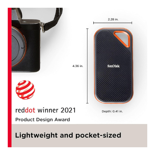 SanDisk Extreme PRO 4TB Portable SSD Up to 2000MB/s - SDSSDE81 -4T00-G25 — image 2