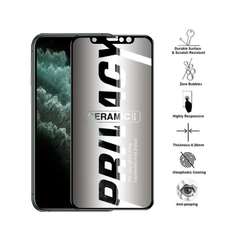 Privacy Ceramic Screen Protector for iPhone 15 PROMAX — image 1