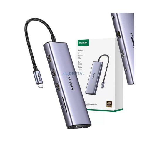GREEN 10 in 1 USB C Multifunction HUB 100W — image 2