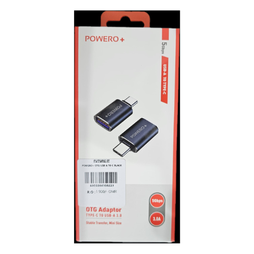 POWERO+ OTG USB A TO C Black — image 2