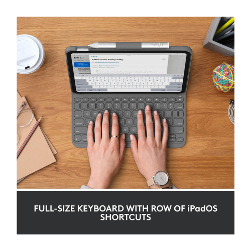 Logitech Slim Foliio  IPAD 10TH Gen Arabic Cover With Keyboard — image 2