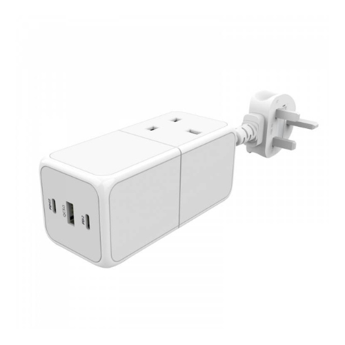 Powerology 65W USB Power Strip with Dual Power Sockets — image 1