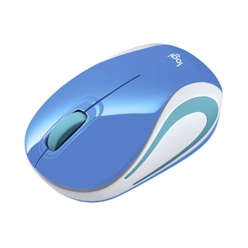 Logitech M187 Mini Wireless Mouse Blue — image 2