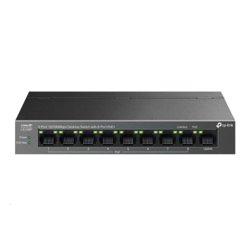 TP LINK LS109P 63W 8 PORT Poe Switch — image 1
