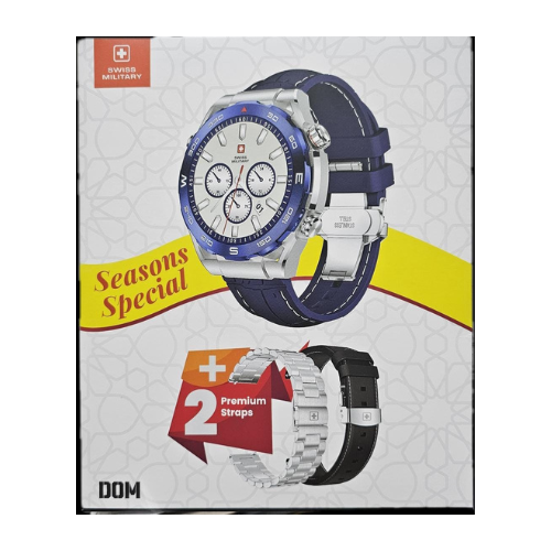 Swiss Military DOM 3 Smart Watch With 2 Free Straps — image 1