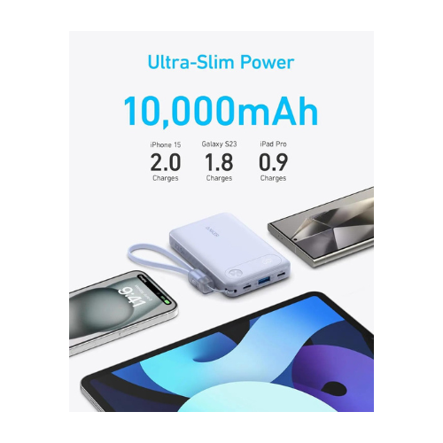 Anker A1257H21 10K Mah Power Bank PD 22.5 PD White — image 2