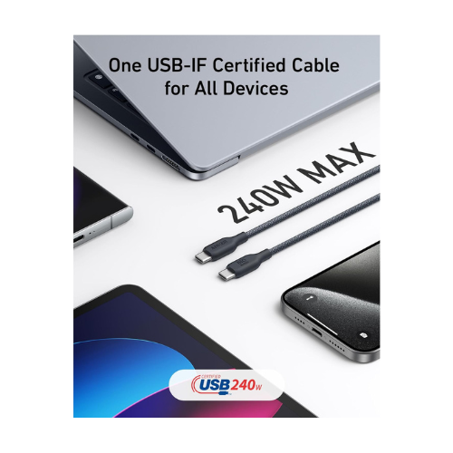 Anker USB C Cable 240W 3FT Braided Fast Charging Cable — image 2