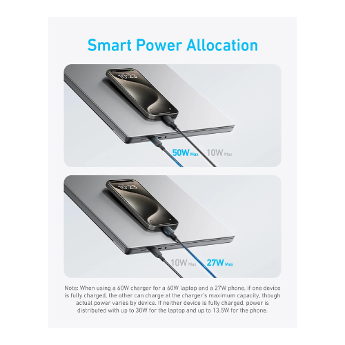 Anker 2 IN 1 USB C TO C 4 FT 140W Cable Black — image 3