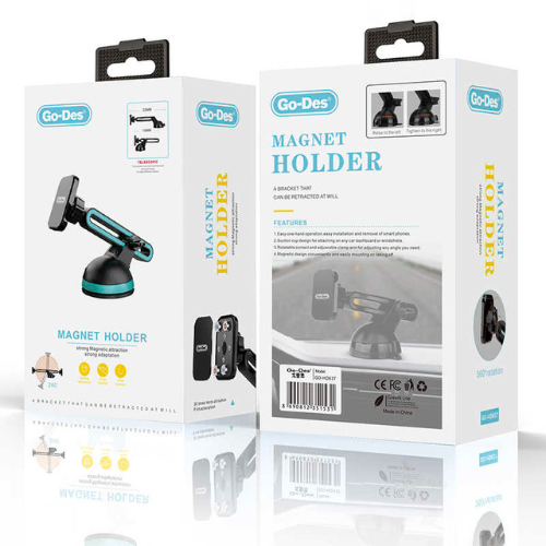 GO-DES GD-HD637 360° Magnetic Car Phone Mount Holder — image 2