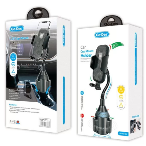 GO-DES Car Cup Mount Holder 360 Multi Angle GD-HD766 — image 2