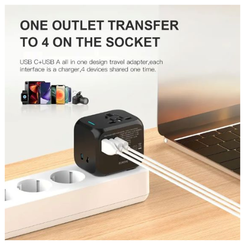 GO-DES 4IN1 World Universal  Travel Charger Wide Voltage GD-B6 — image 3
