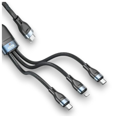 GO-DES 3IN1 PD 100W Fast Cable For Laptop USB TO Dual USB-C — image 1