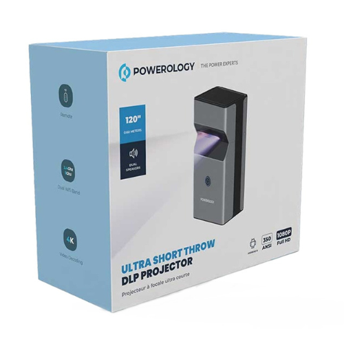 Powerology Ultra Short Throw DLP Projector 1080P Full HD 16G — image 4