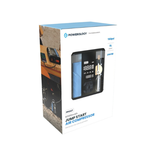 Powerology PPO47 8800 MAH Jump Start Air Compressor — image 3