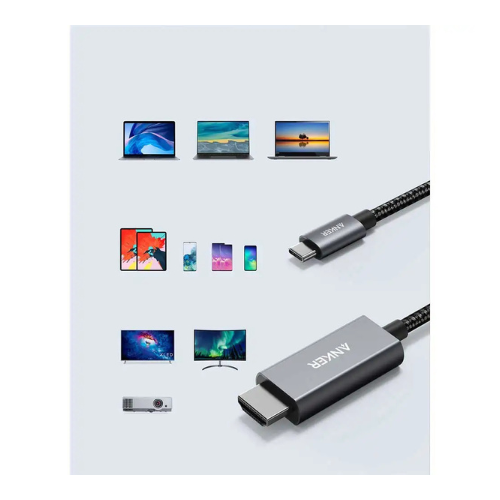 Anker USB C TO HDMI CABLE 1.8M Braided A8730H11 Black — image 2