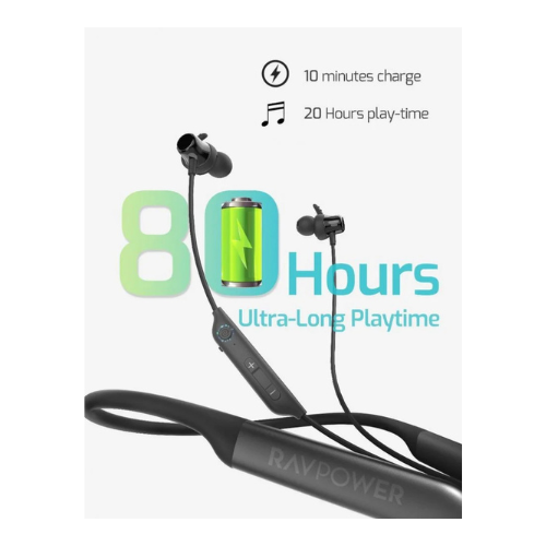 RAVPOWER Surround Wireless Sport Earphone 80H — image 2