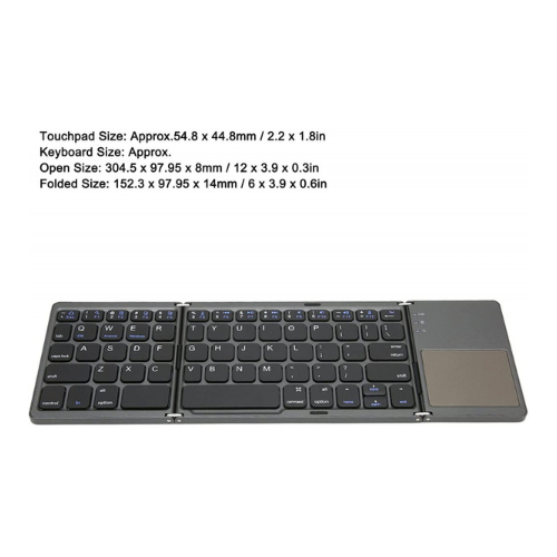 B033 - Foldable Kryboard With Touchpad — image 2