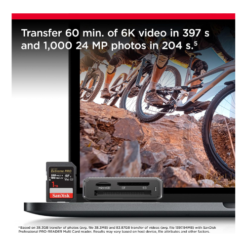 SanDisk Extreme PRO 512GB V60 UHS-II SD cards, 280MB/s,-SDSDXEP-512G-GN4IN — image 3