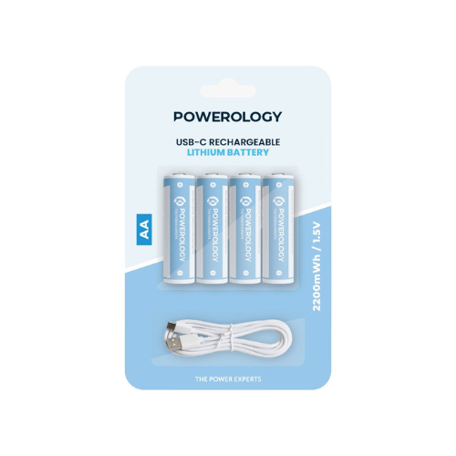 Powerology AA USB C Rechargeable Lithum Battery — image 2