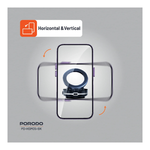 Porodo HS05 Vacuseal MagSafe Magnetic Mount - Black — image 2
