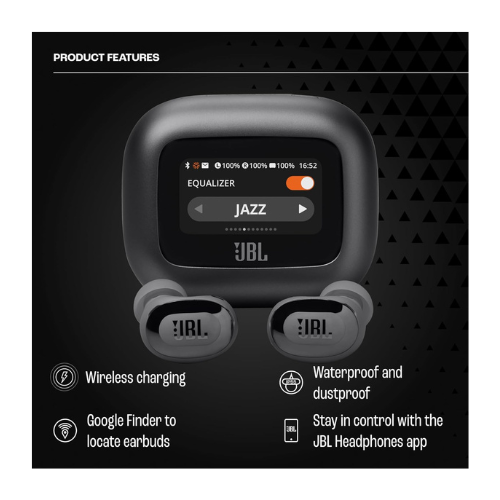 JBL Live Buds 3 - True Wireless Noise-Cancelling Bud-Type Earbuds, 40Hrs Total Playback, Wireless Charging, 6 Mics for Perfect Calls — image 6