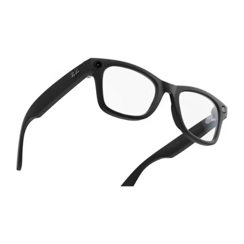 Ray-Ban Meta Wayfarer Large Glasses, Matte Black, Clear to G15 Green Transitions — image 3