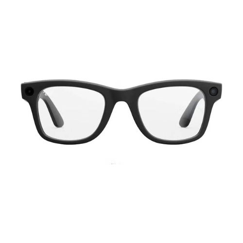 Ray-Ban Meta Wayfarer Large Glasses, Matte Black, Clear to G15 Green Transitions — image 2