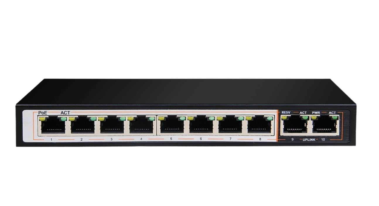 D Link DGS 1010P E 8GE PoE Plus 2GE Uplink 250m PoE Switch Built to Power extended PoE devices Plug and Play installation Transmission Distance Lightning Protection 96 WATTS available for PoE.. — image 2
