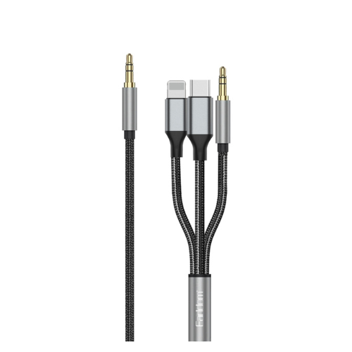 EARLDOM 3IN1 120CM Plug And Pla 8-PIN+USB-C +3.5MM TO 3.5MM — image 1