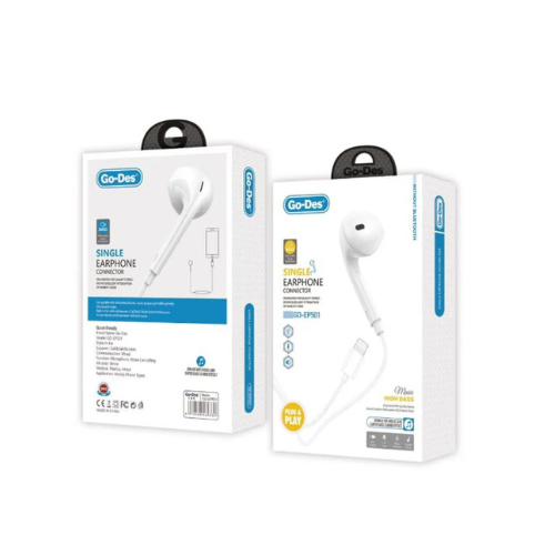 GO-DES Single Earphone Connector Plug And Play IP GD-EP501 — image 2