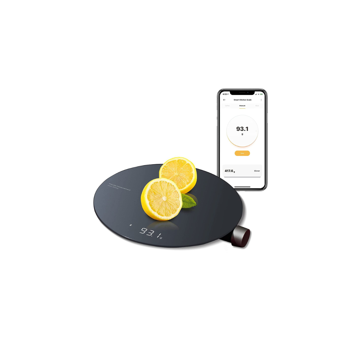 Hoto Smart Kitchen Scale Weighing Machine Bluetooth App Connectivity LED Display — image 2