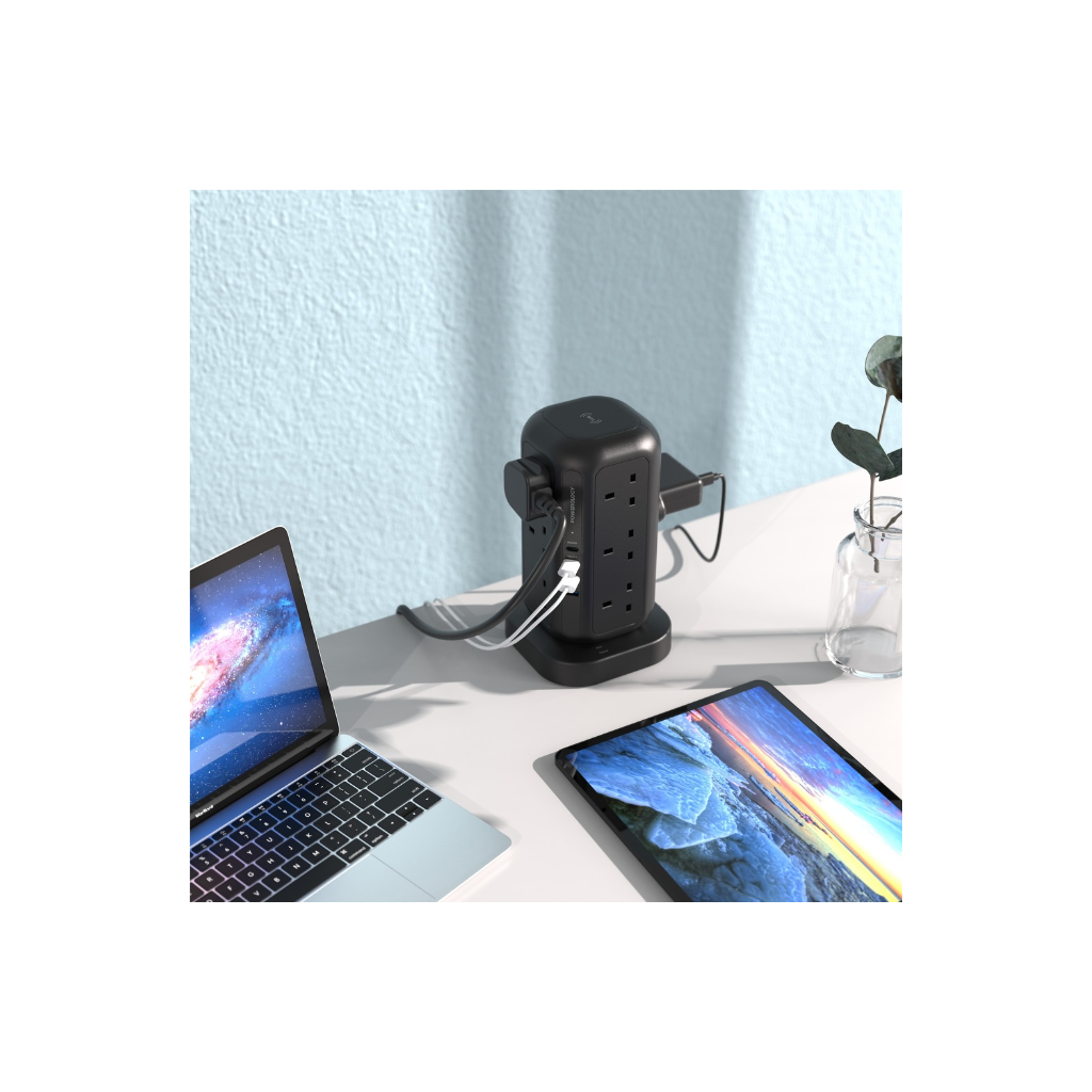 Powerology 12 Socket Multiport Tower Hub Extension PWCUQC013 — image 3