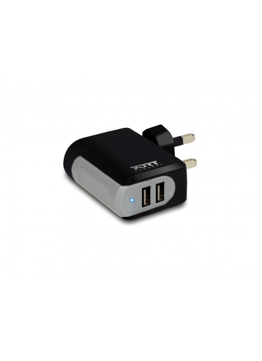 Port Connect 2X USB Charger + USB Type C Cable & Cable Holder — image 2