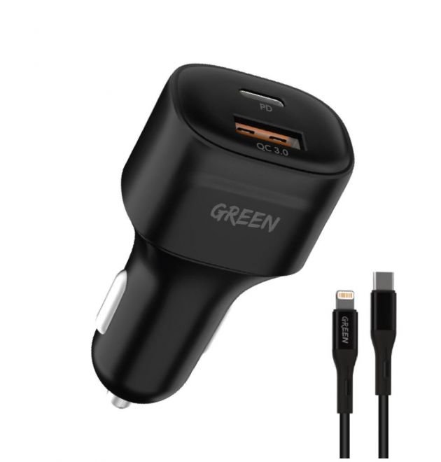 Green Lion 20W Dual Port Fast Car Charger — image 1