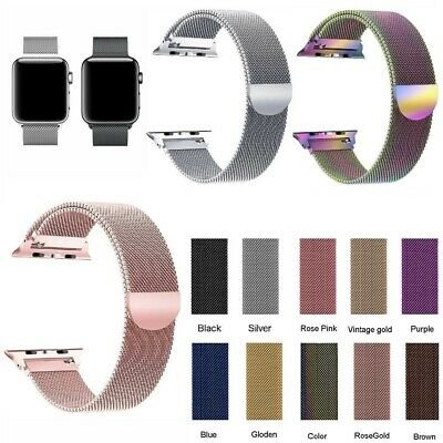 Green Hybrid Mesh Brand Leather Watch Strap For Apple Watch — image 2