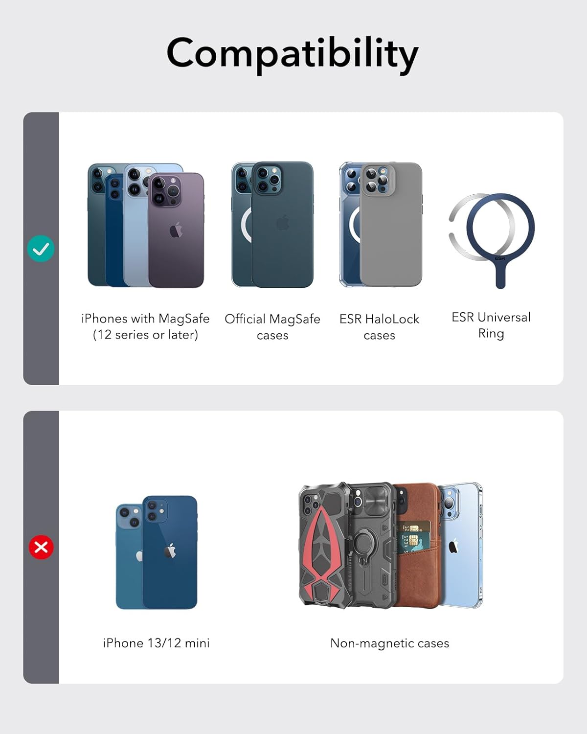 ESR Magnetic Wallet Mix Color Magsafe — image 3