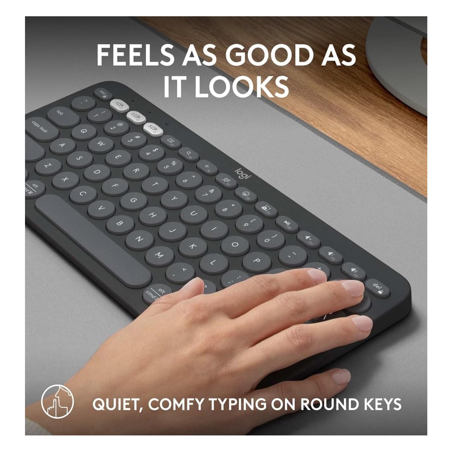 Logitech PEBBLE KEYS 2 K380s – Slim, Minimalist Bluetooth Keyboard – Black — image 2