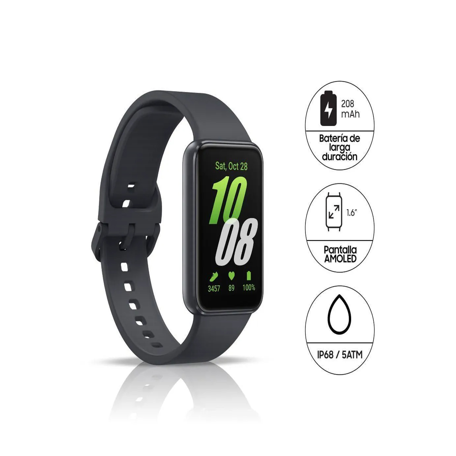 SAMSUNG Galaxy FIT 3 1.6" AMOLED Display 14 Days Battery Life Black — image 3