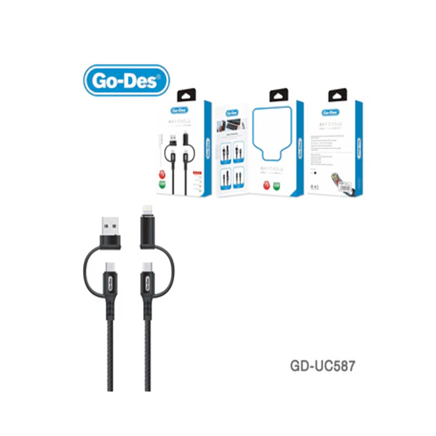 Go des GD-UC586 Type-C-Lightning to PD 2 in 1 cable — image 2