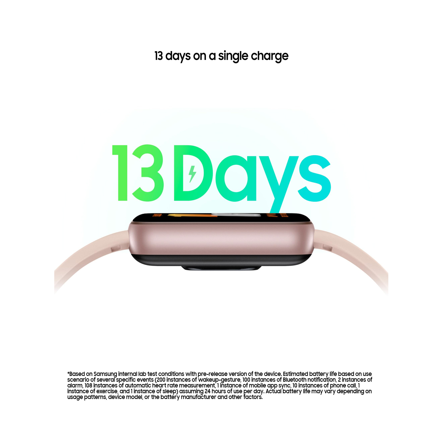 Samsung Galaxy Fit3 Smartwatch, Exercise and Sleep Tracking, Fall Detection, Bluetooth, 40mm, Pink Gold — image 2