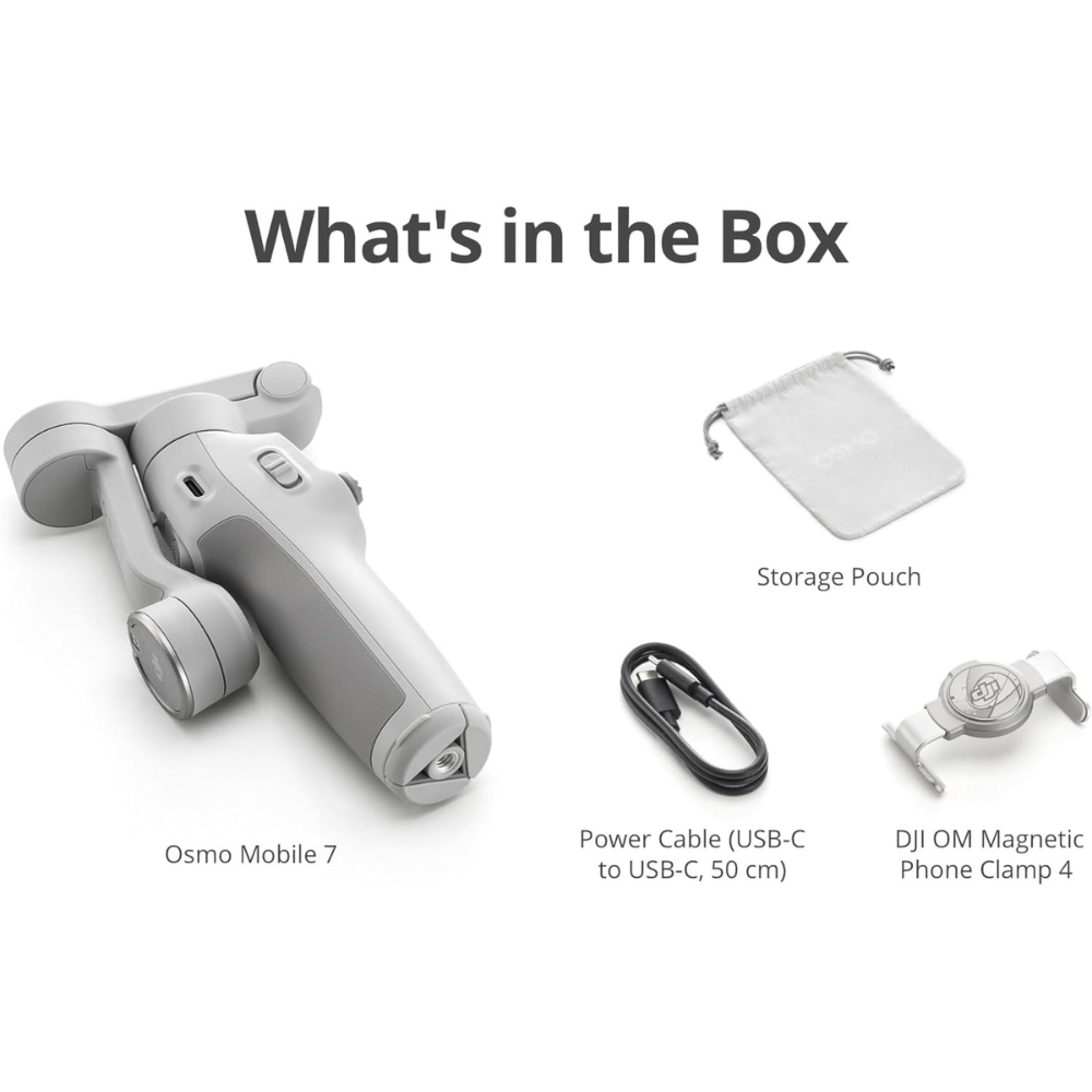 DJI Osmo Mobile 7 Gimbal Stabilizer for iPhone, Android, Built-in Tripod, Ultra-Light, Comfortable Grip — image 2