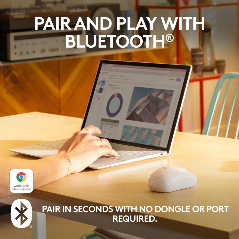 Logitech M240 Silent Bluetooth Mouse, Wireless, Compact, Portable, Smooth Tracking — image 4