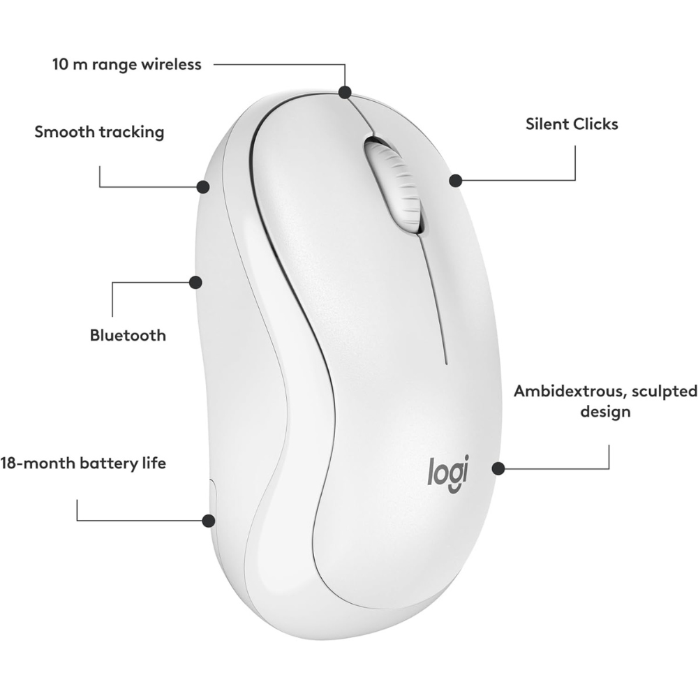 Logitech M240 Silent Bluetooth Mouse, Wireless, Compact, Portable, Smooth Tracking — image 2
