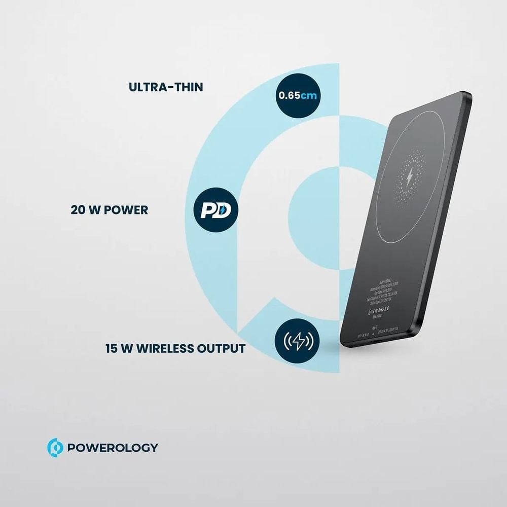 Powerology Ultra-Thin 5000MAH Magsafe Power Bank (PP063) — image 2