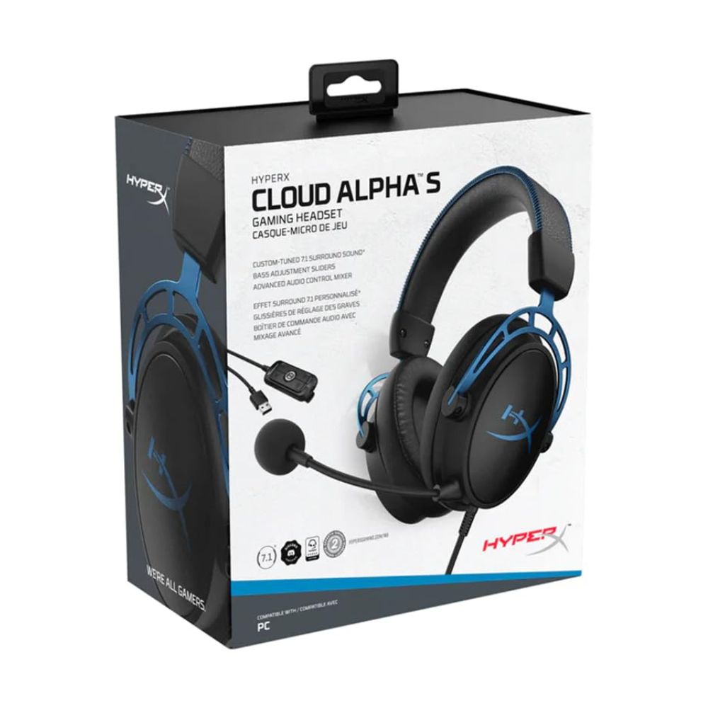 HyperX Cloud Alpha S Blue Gaming Headset — image 4