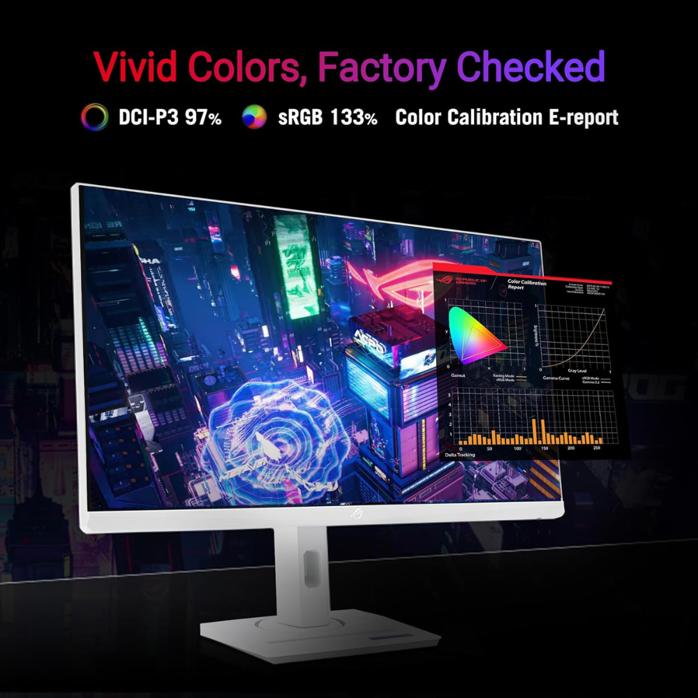 ASUS ROG Strix 27” 4K HDR USB-C Gaming Monitor (XG27UCG-W) – White, UHD (3840x2160) — image 2